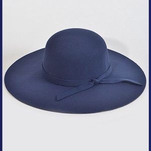 Navy blue brim hat